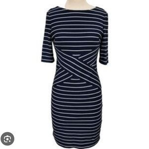 Navy Striped Women's Dress